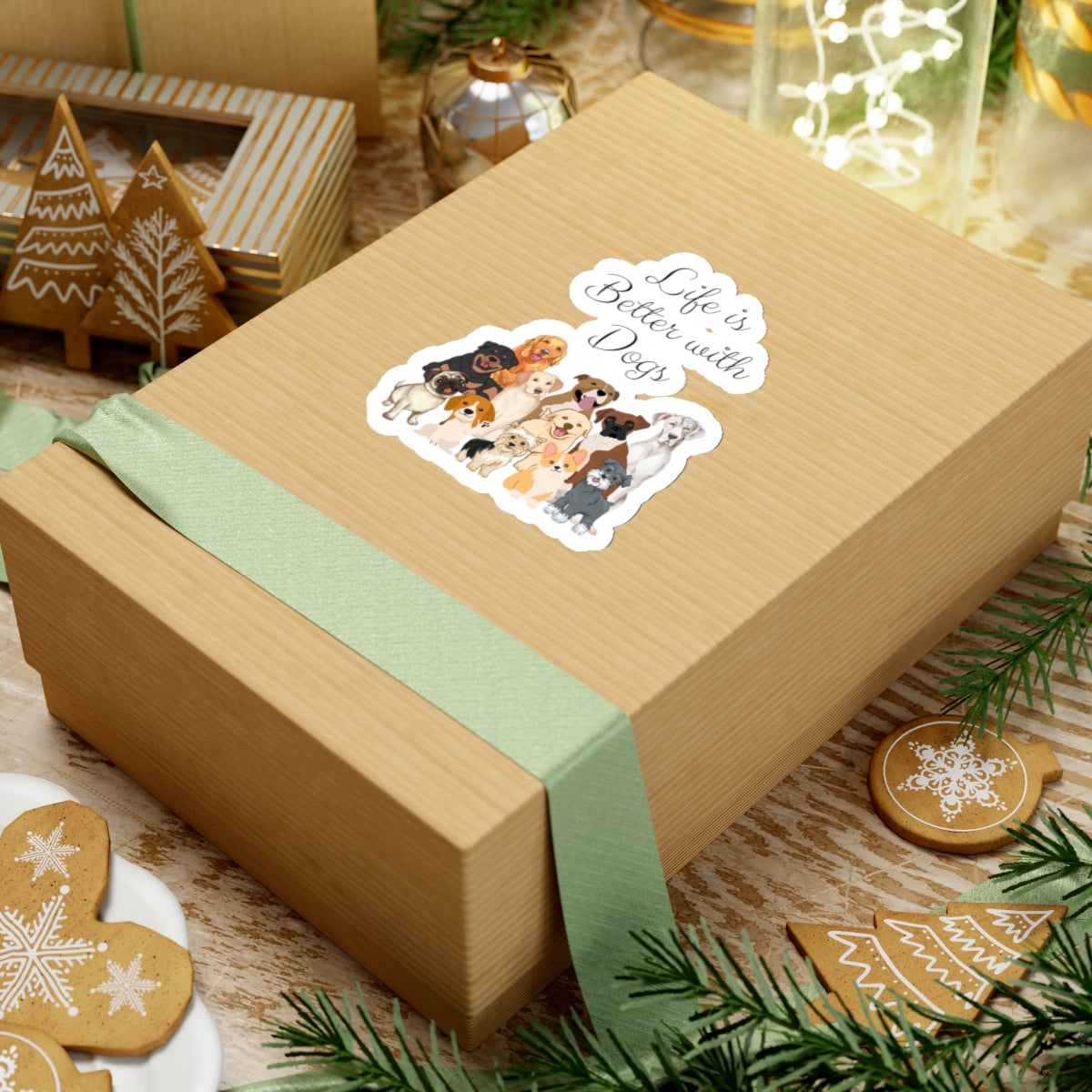 Life is Better with Dogs Stickers