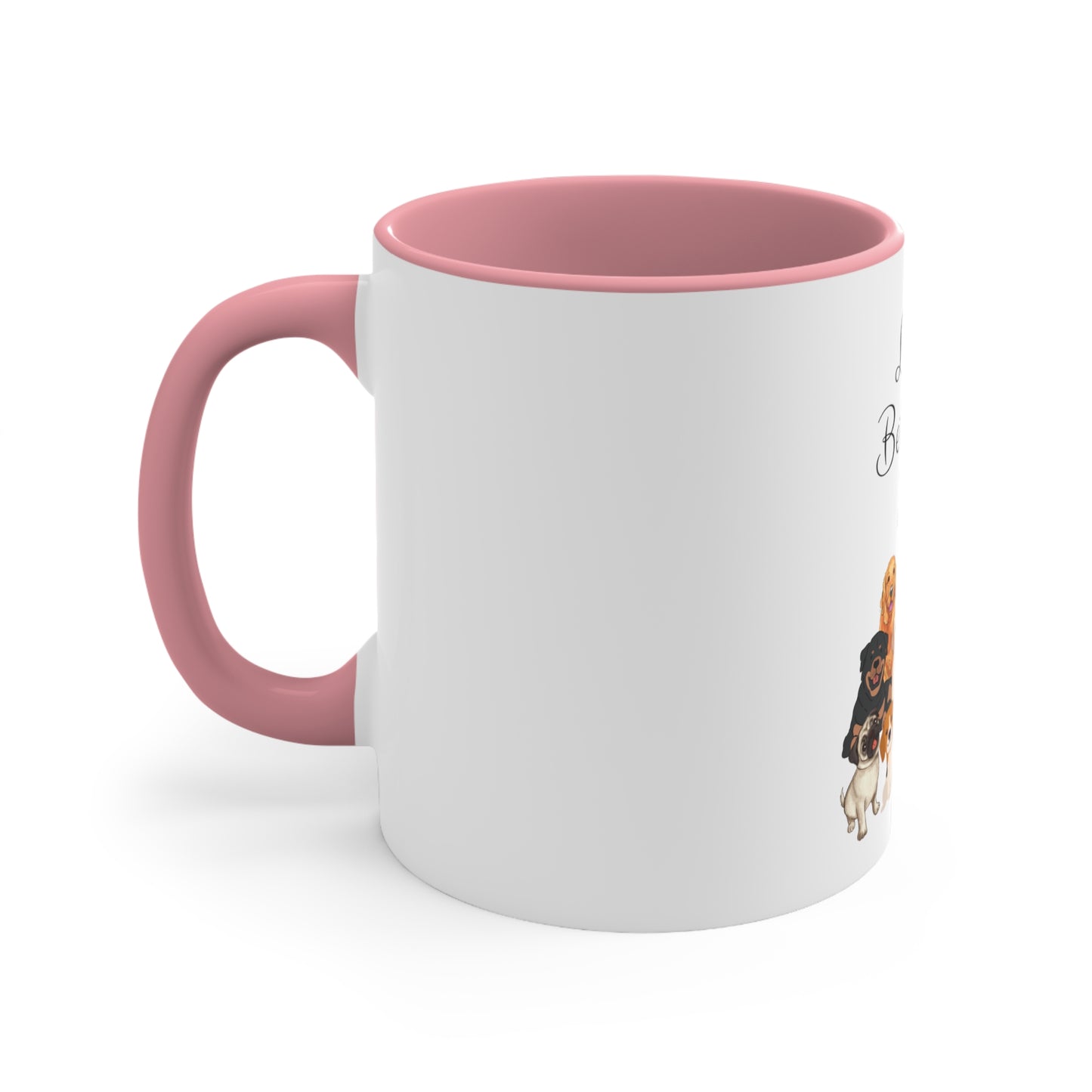 Life is Better with Dogs Accent Coffee Mug, 11oz