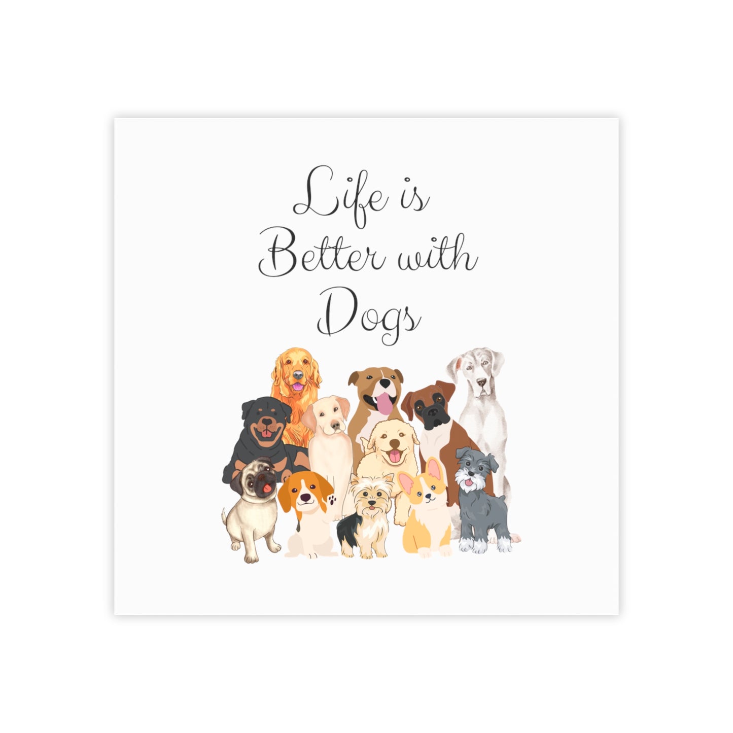 Life is Better with Dogs Post-it® Note Pads