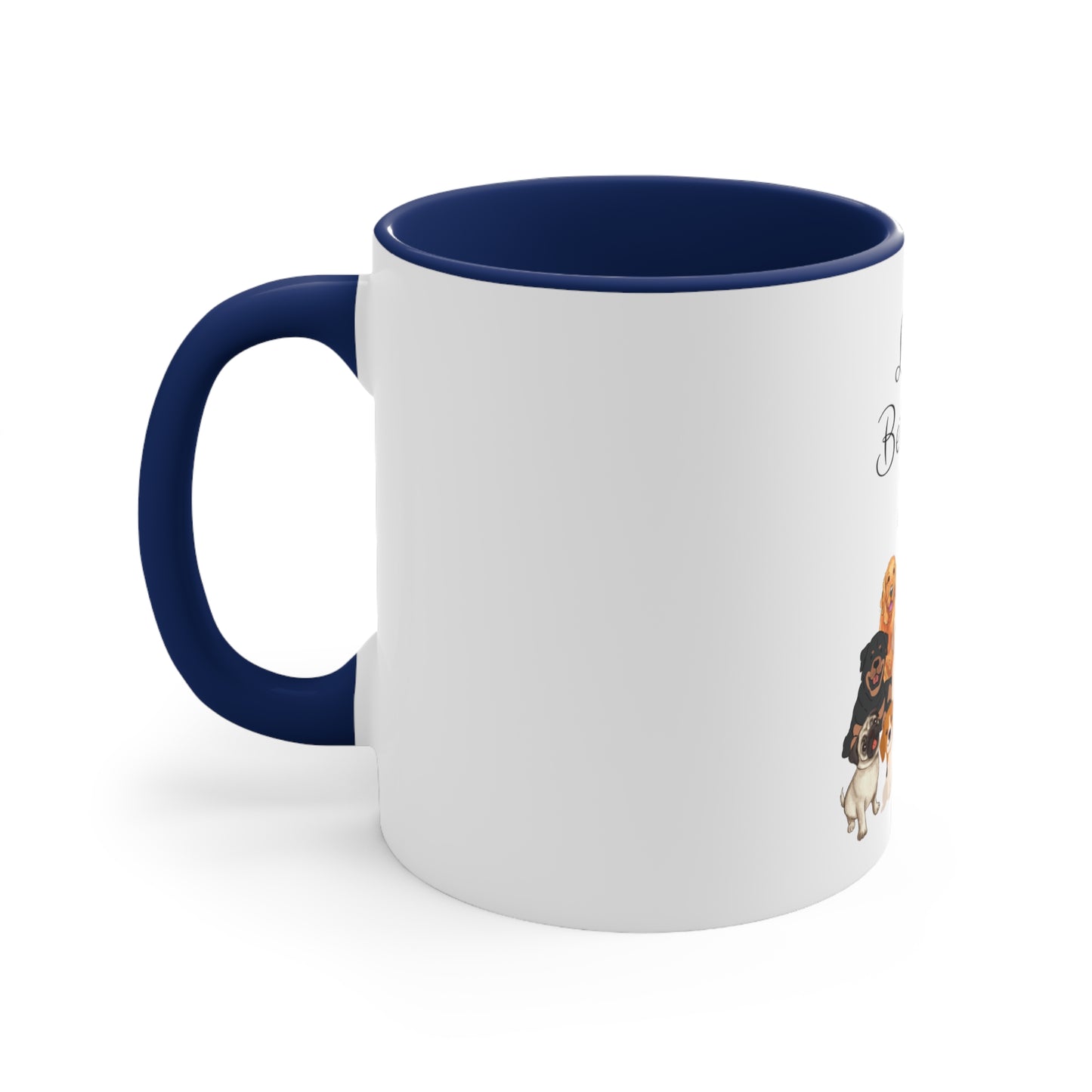 Life is Better with Dogs Accent Coffee Mug, 11oz