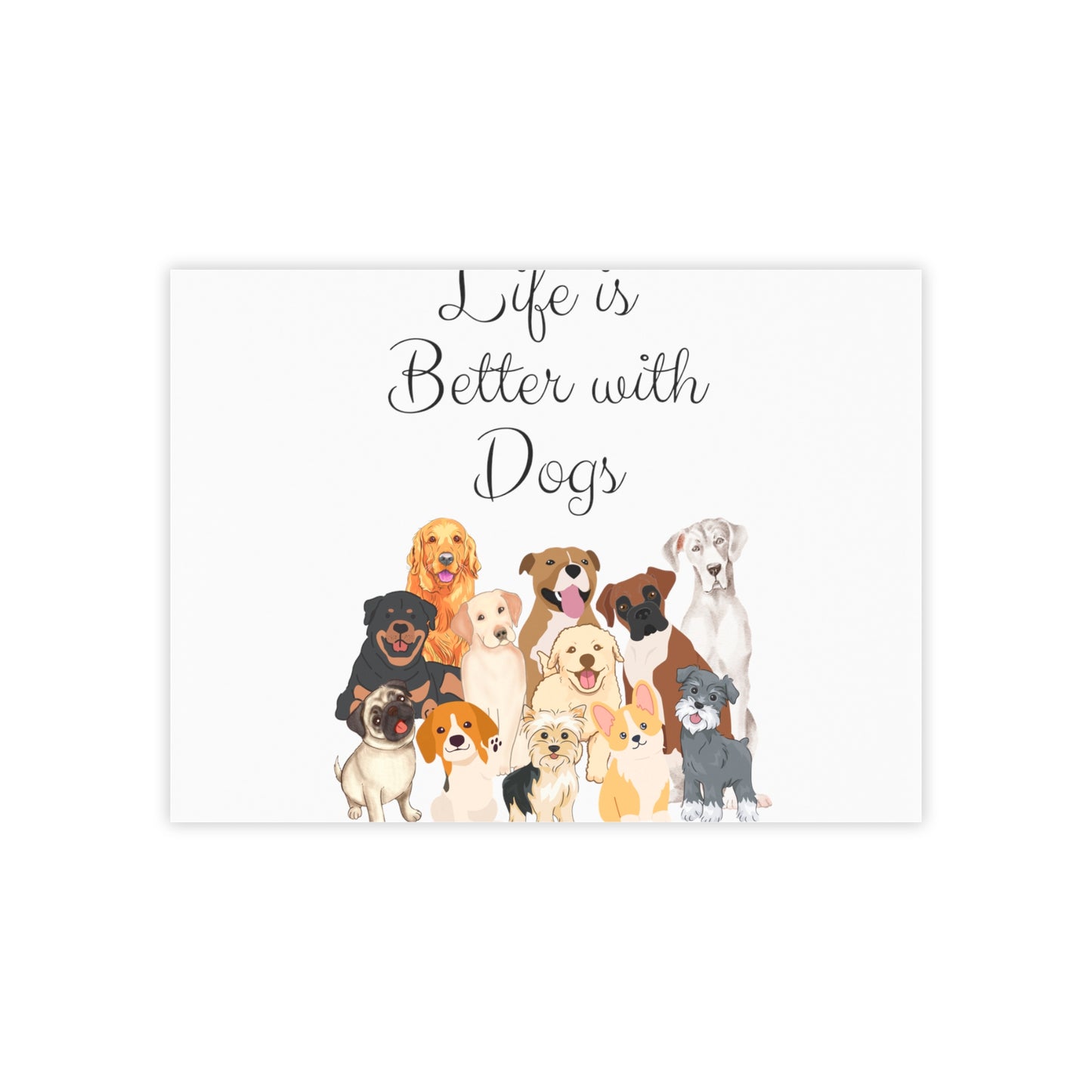 Life is Better with Dogs Post-it® Note Pads