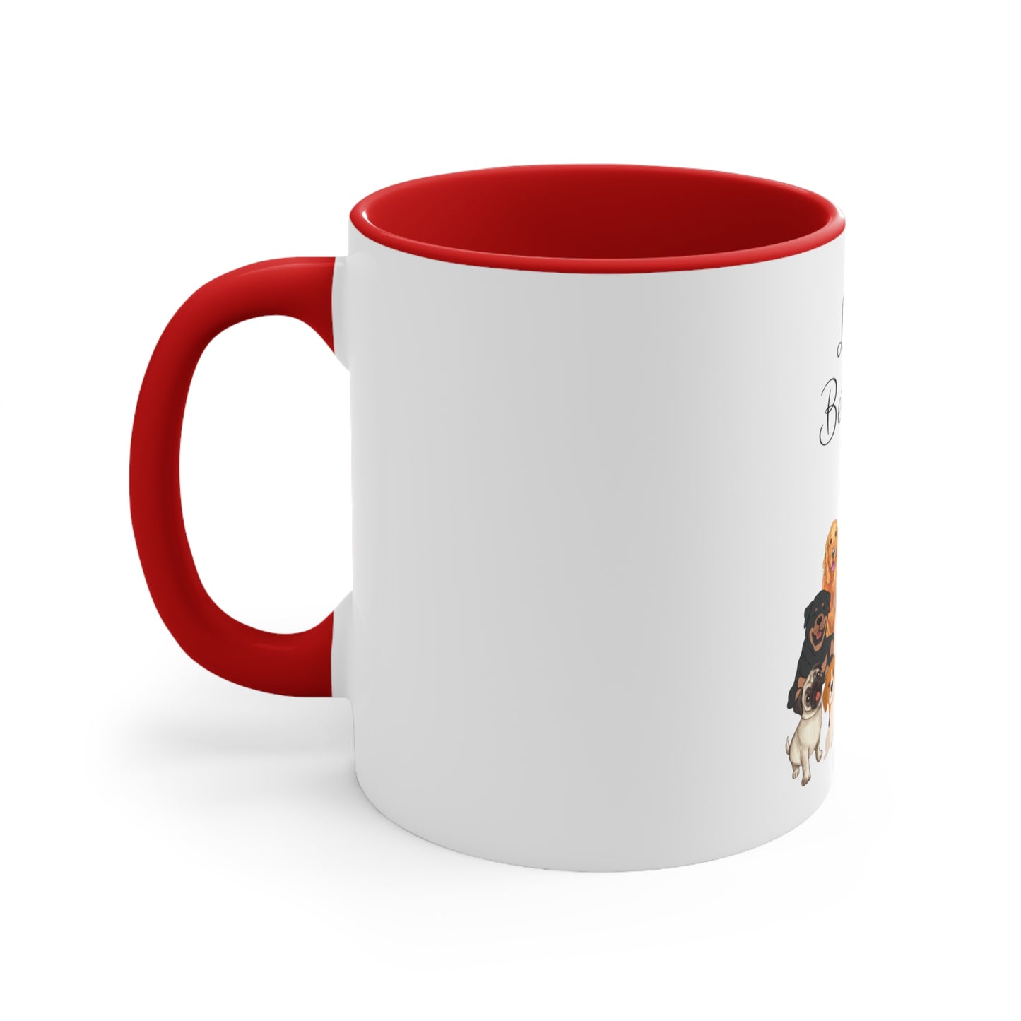Life is Better with Dogs Accent Coffee Mug, 11oz