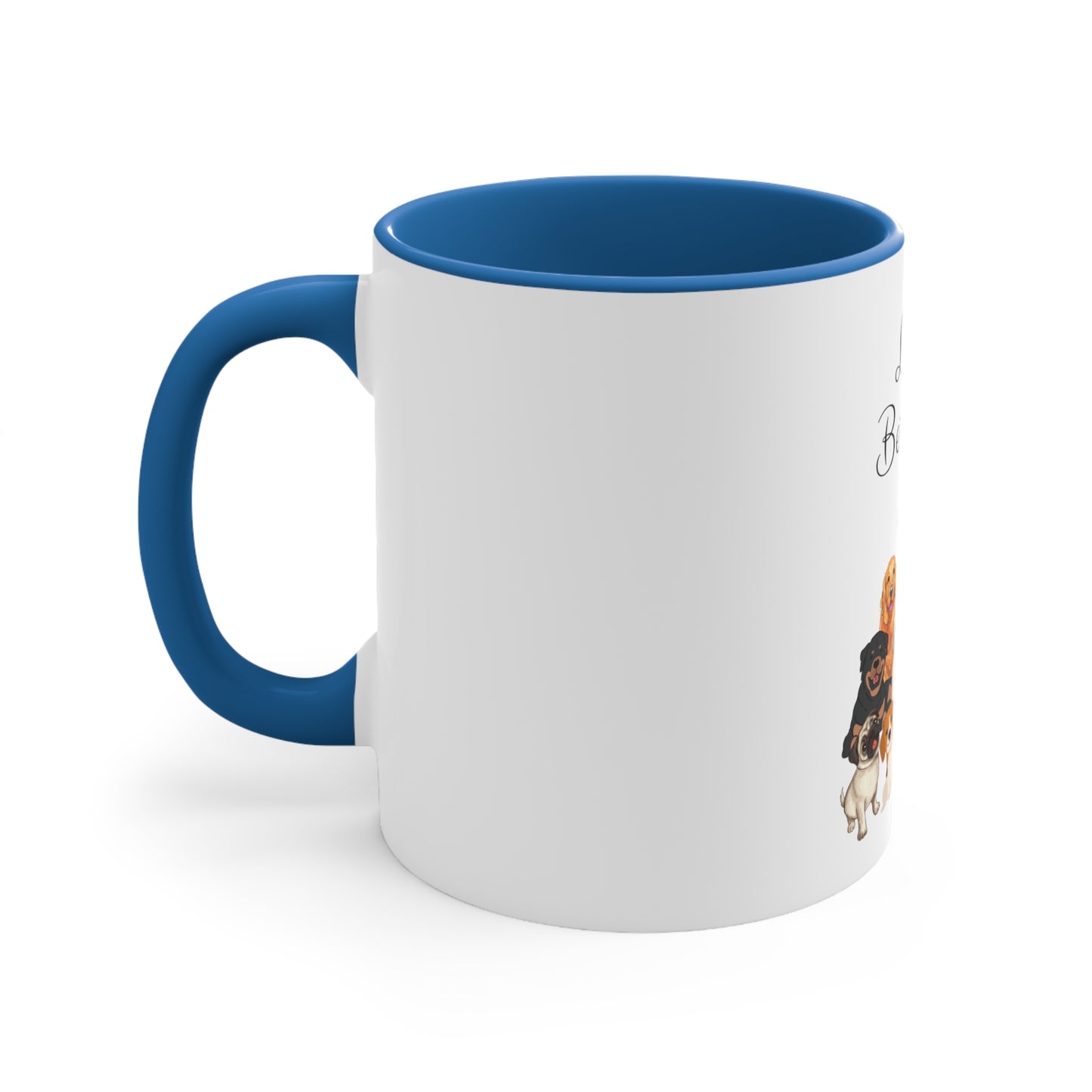 Life is Better with Dogs Accent Coffee Mug, 11oz
