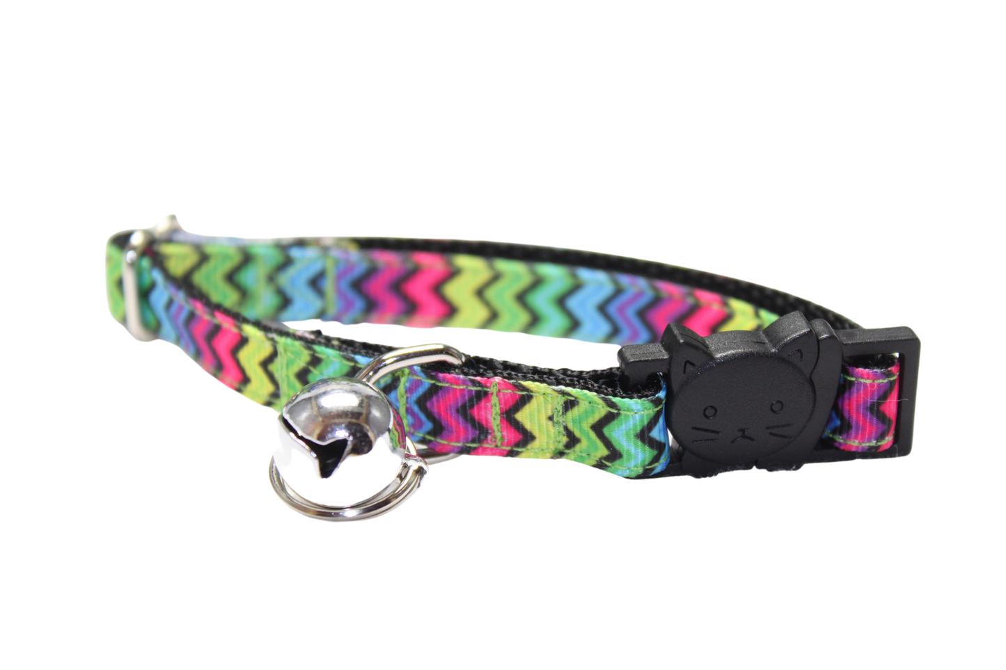 Rainbow Chevron-Cat Collar