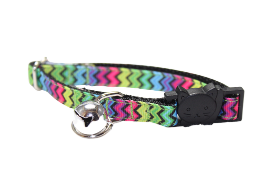 Rainbow Chevron-Cat Collar