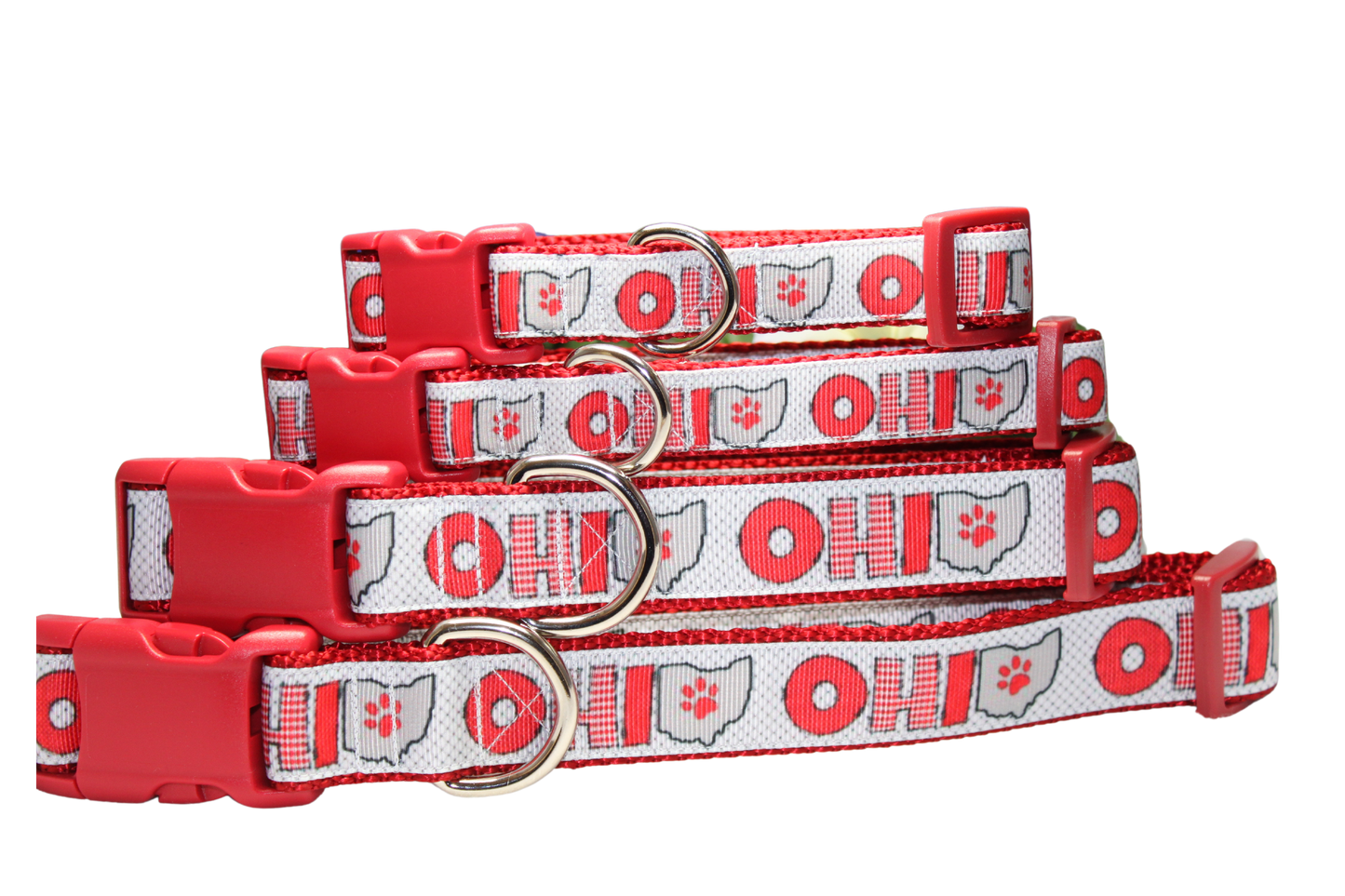 Red Ohio Dog Collar