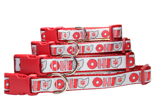 Red Ohio Dog Collar