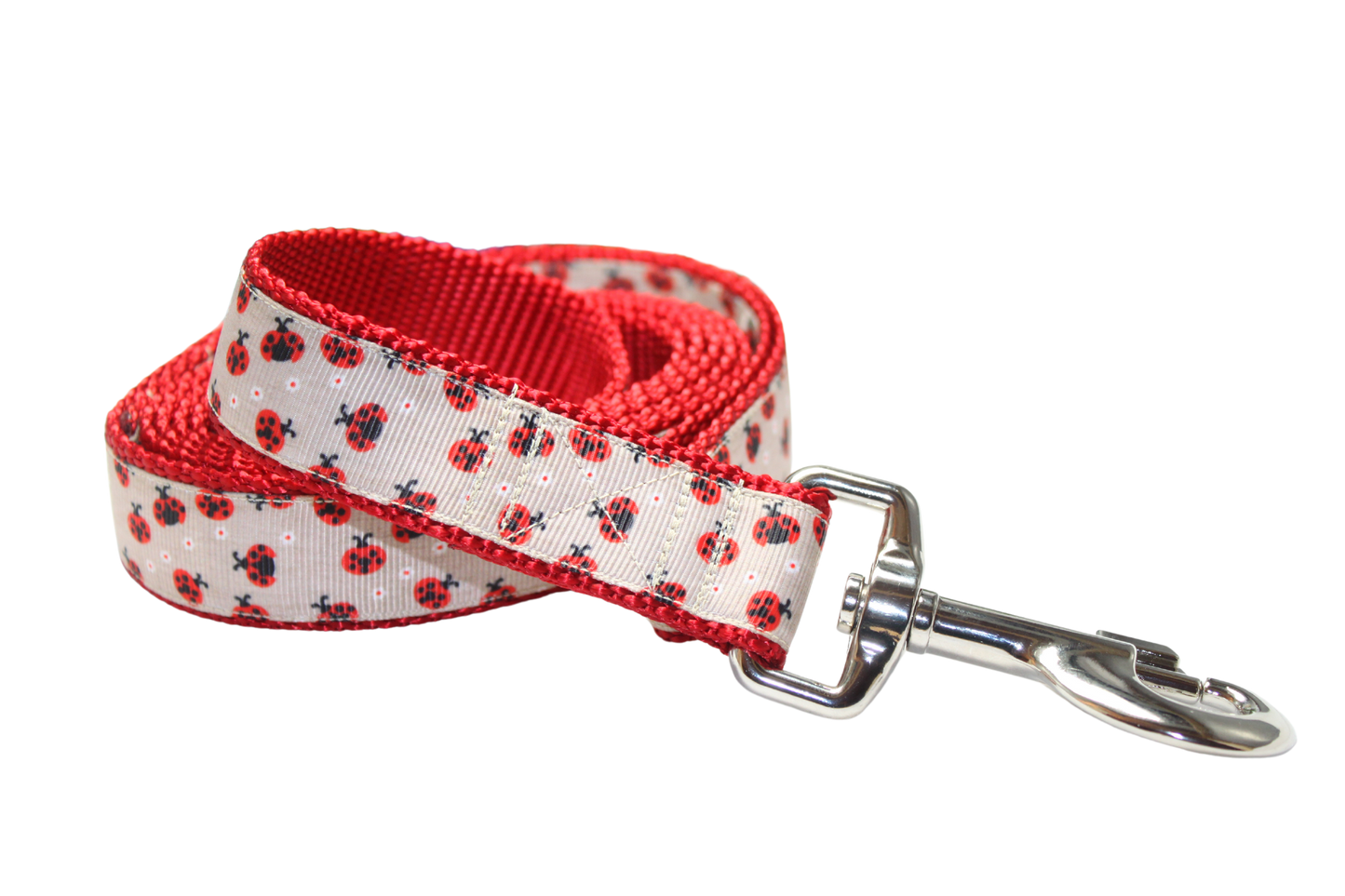 Red Ladybugs Dog Collar